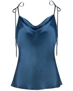 Sasha La Mer Uma Top, Colour Deep Sea - Blue