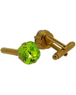 Vickisarge The Stud Cufflink - Green