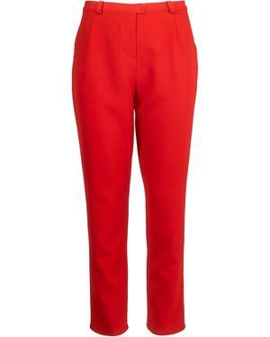 Helene Galwas Red Mid Waisted Trousers