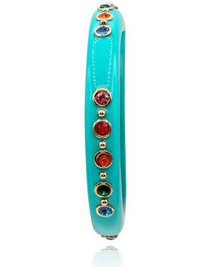 Michael Nash Jewelry Holland Resin Studded Resin Bangle - Blue