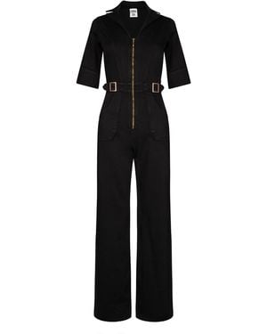 Donna Ida Cassandra The Flared Jumpsuit - Black