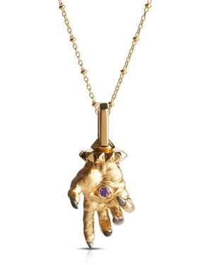 Kasun Hand Of The Protector Pendant - Metallic