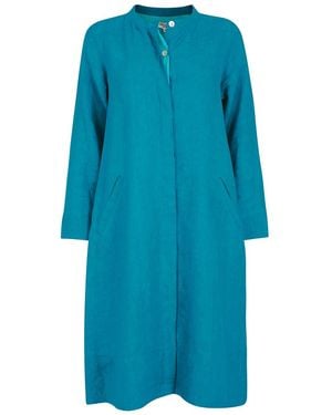 NoLoGo-chic Super Mix Coat Dress Linen - Blue