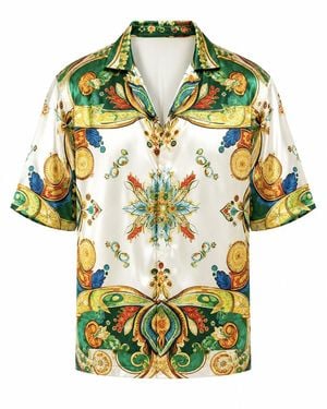 Hustle Dolce Vita Satin-Shirt - Green