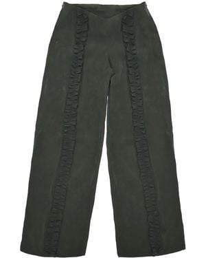 28Natelier Forest Ruffle Pants - Gray