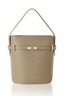 Betsy & Floss Neutrals Sora Large Leather Bucket Bag - Natural