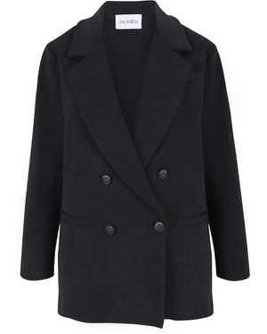 SALANIDA Forza Knitted 100% Merino Blazer - Blue