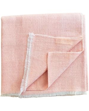 Heritagemoda Neutrals Handmade Soft Nude Blush Pure Pashmina Cashmere Scarf From Kashmir - Pink
