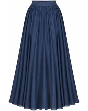 Elsava Dark Midi Skirt - Blue
