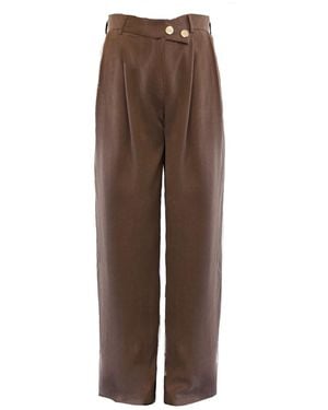 Mirimalist Loose Maxi Trousers - Brown