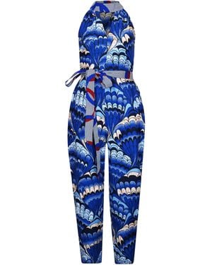 Oliveankara Tuki Keyhole Jumpsuit - Blue