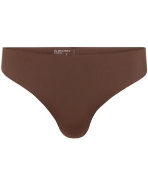 JIV ATHLETICS Mid Rise Thong - Brown