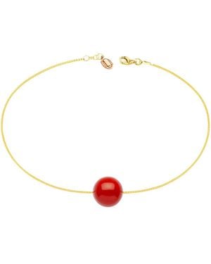 Unaloe Vermeil Coral Sphere Venetian Chain Bracelet For – Fashion Jewelry - White