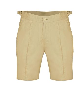 DAVID WEJ Neutrals Hugo Linen Short With Side Adjuster - Natural