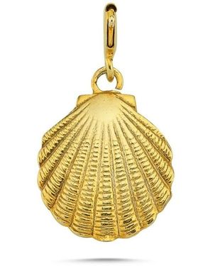 LINYA JEWELLERY Small Oyster Charm - Metallic