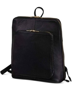 Hides Leather Co. Vintage Handmade Leather Backpack - Black