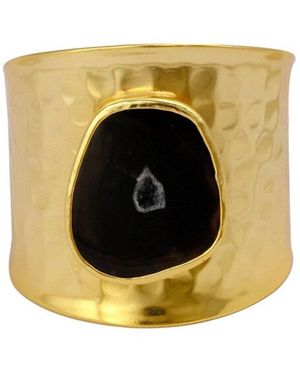 Sibylla Delphica Drusy Agate Bangle - Black