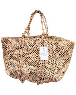Zanatany Concepts Sinah- Caramel Tote Bag - Metallic