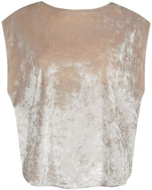 Me & Thee Neutrals No Love Lost Ivory Velvet Tee - Natural
