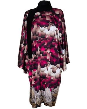ARTISTA Feathers Silky Dress - Red