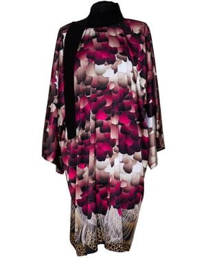 ARTISTA Feathers Silky Dress - Red