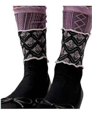 HIGH HEEL JUNGLE by KATHRYN EISMAN La Boheme Socks - Black