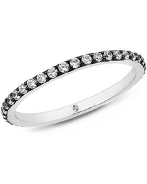 SALLY SKOUFIS Highbeam Midi Ring With Made Cz Diamond Stimulant - White