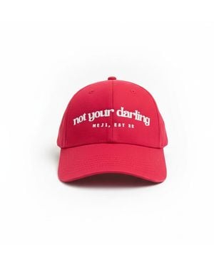 Meji Baseball Hat Not Your Darling - Red