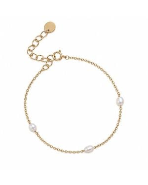 La Maison Gisel B. Georgia Chain & Bead Bracelet - Metallic