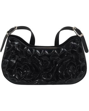 F3Rog by Rana Baguette Coral Bag - Black