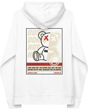 Anchor and Crew Four Busy Doing Nothing Editions Organic Cotton Hoodie - White