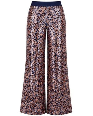 Lumina Eligma Ember Flare Sequin Pants - Red