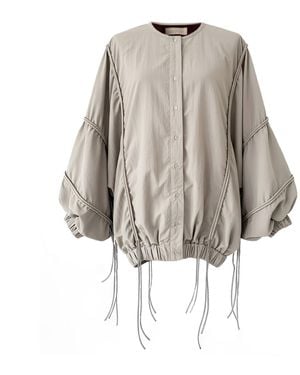 Raxada Neutrals Atalaya Bomber Nylon Cream - Brown