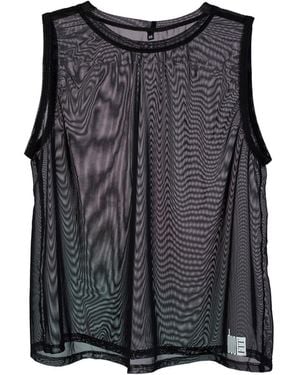 Duofit Maternity Activewear Sheer Breezy Baby Tank - Grey