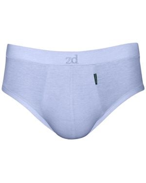 Zd - Zero Defects Mini Briefs Egyptian Cotton - Blue