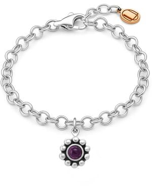 Unaloe Sterling With Stone Bracelet - Metallic