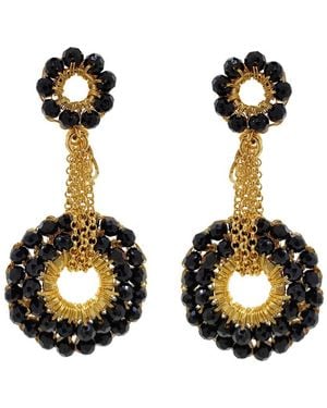 Lavish by Tricia Milaneze Snowdrop Handmade Earrings - Black