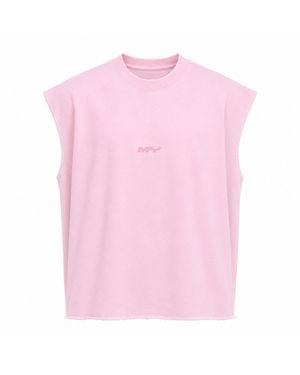 mysimplicated Oversized Sleeveless Tee - Pink