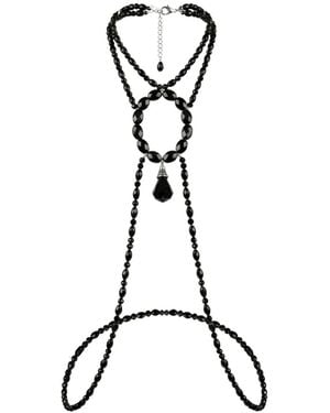 Jaredjamin Hera Faceted Onyx Body Necklace - Black
