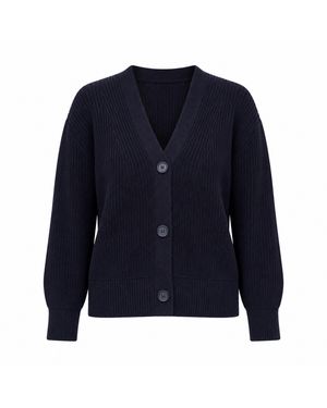 Nuvv Collection Cotton Long Sleeve Cardigan - Blue