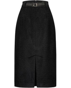 Marianna Déri Bouclé Pencil Skirt - Black