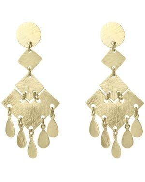 Marcia Moran Blair Chandelier Earrings - Metallic
