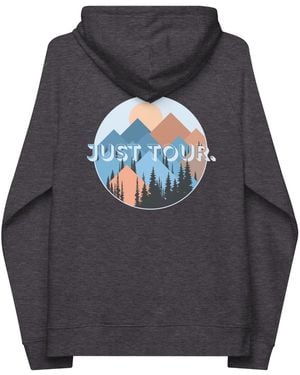 Anchor and Crew Charcoal Melange Just Tour. Seeker Organic Cotton Raglan Hoodie - Grey