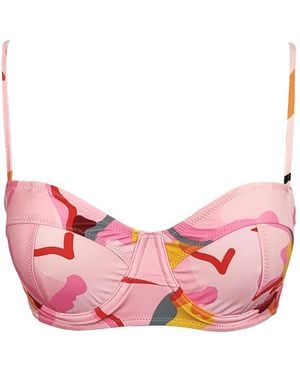 Jessie Zhao New York Aurora Bloom Underwire Bikini Top - Pink
