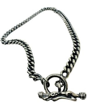 Tg-Jewellery by Tamara Gervasio Celtic Crocodile Curb Chain - Metallic