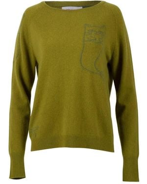 Catnip and Seaweed The Cashmere Jumper - Green