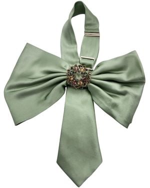 NANDANIE Sage Jenny Bow-Brooch Edition - Green