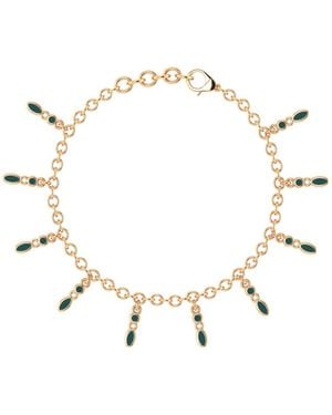 Linda Fiore Amalei 18K Vermeil Bracelet Dark Enamel - Metallic