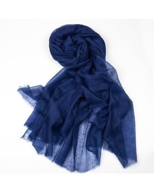 Bel Cashmere Light Cashmere Foulard - Blue