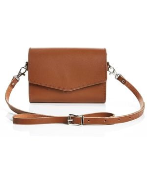 Zatchels Handmade Leather Clutch Bag - Brown